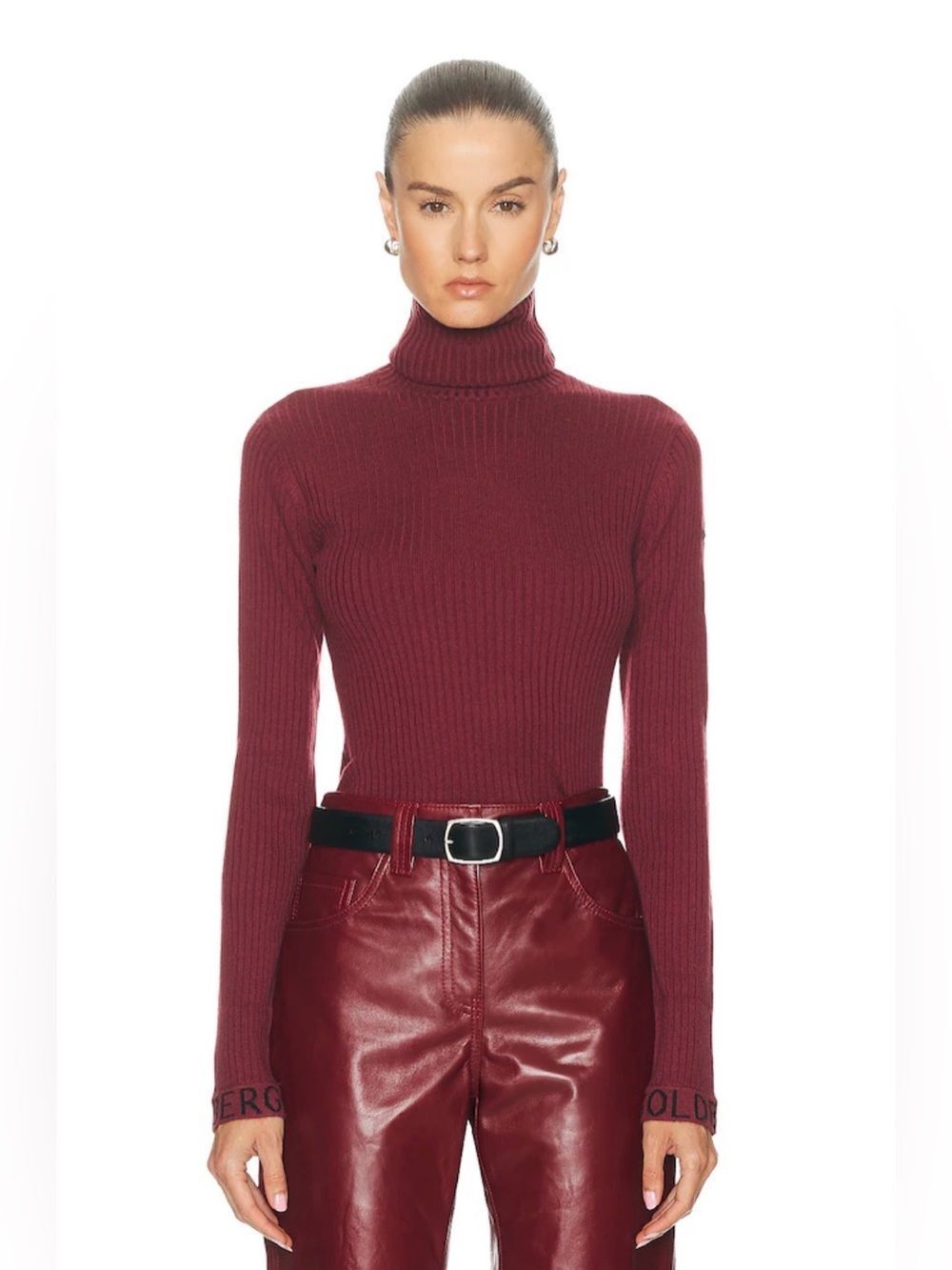Goldbergh Mira Sweater Base Layer Maroon gently used size Small Burgundy